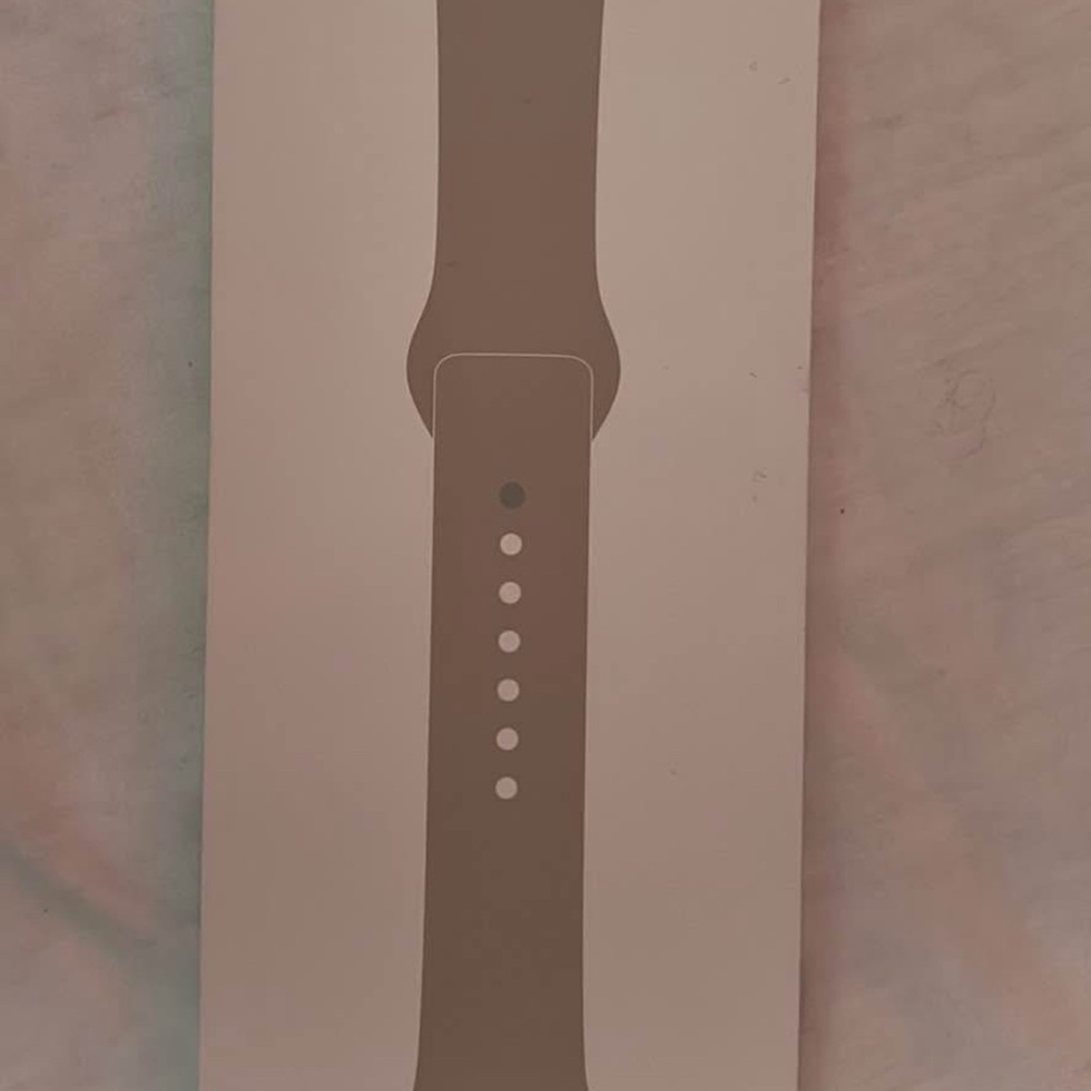 Taupe Silicone Watch Band Apple